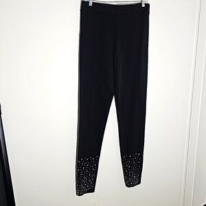 Anthony's black leggings‎ with bling on bottom.  Size medium.